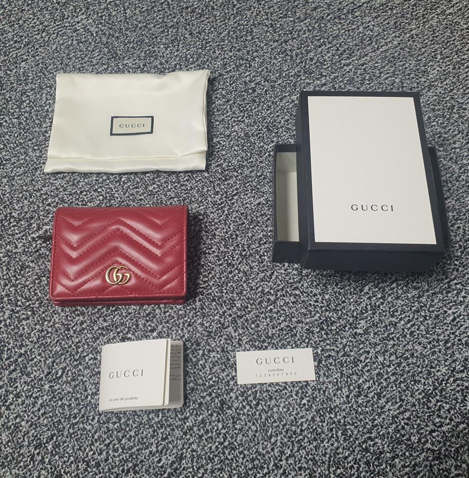 [정품]구찌 명품 마틀라쎄 여성지갑 풀박스 사용감적음