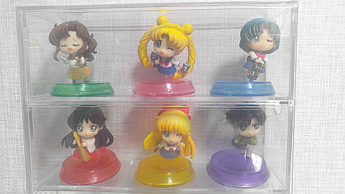 세일러문 푸치캐러 좀더 학원생활편 미니 피규어 6종