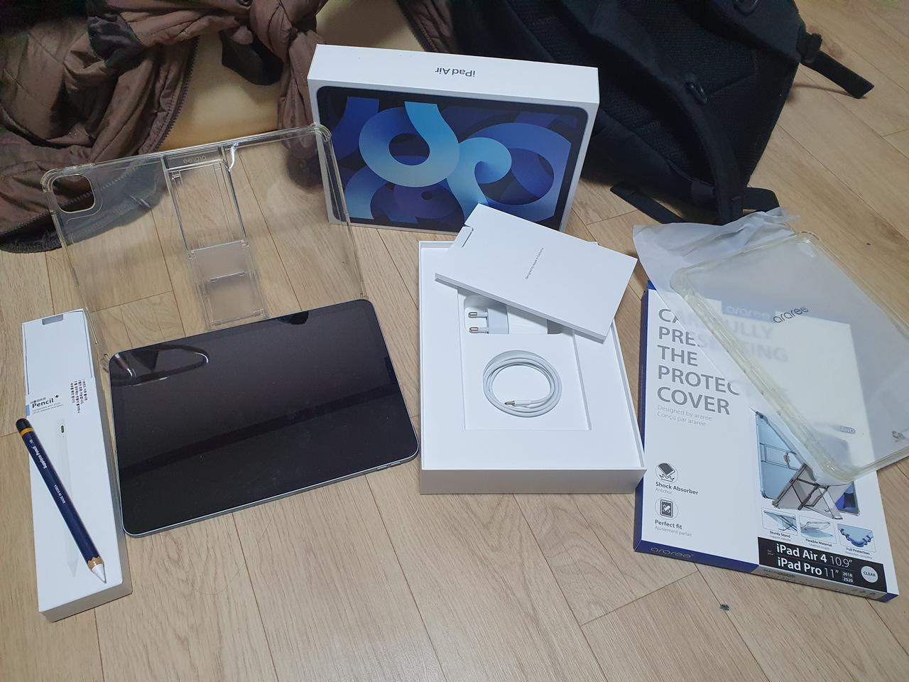 아이패드 에어4 wifi 64g s급 풀팩(충전기, 충전선 포함)+펜슬