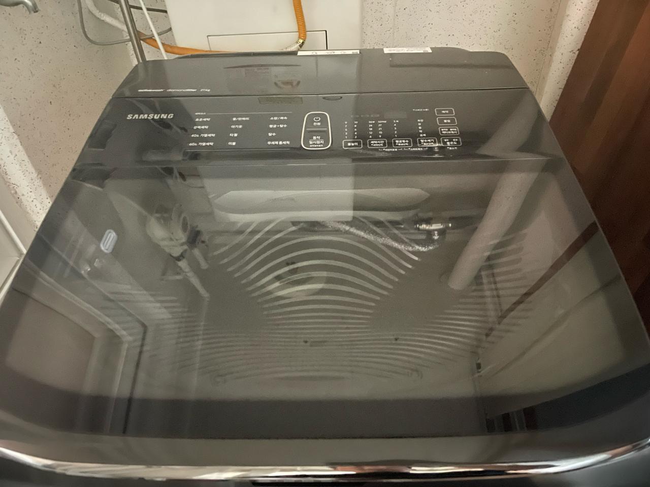 삼성액티브워시 다이아몬드 필터 21kg세탁기 팝니다.