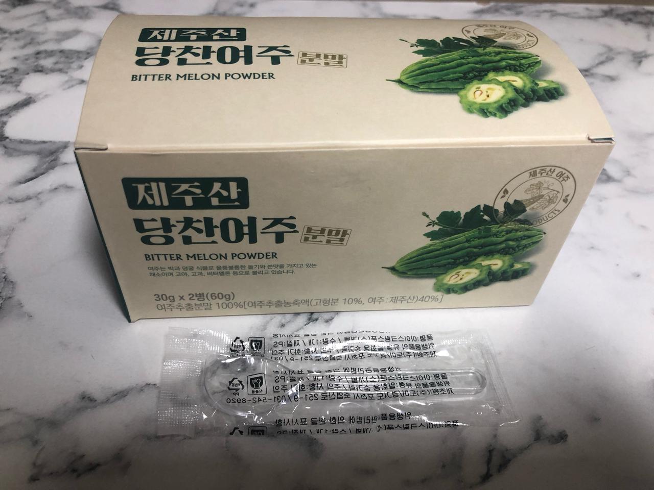 제주산 당찬여주!!(분말)스푼도 같이 드려용!//2통!!