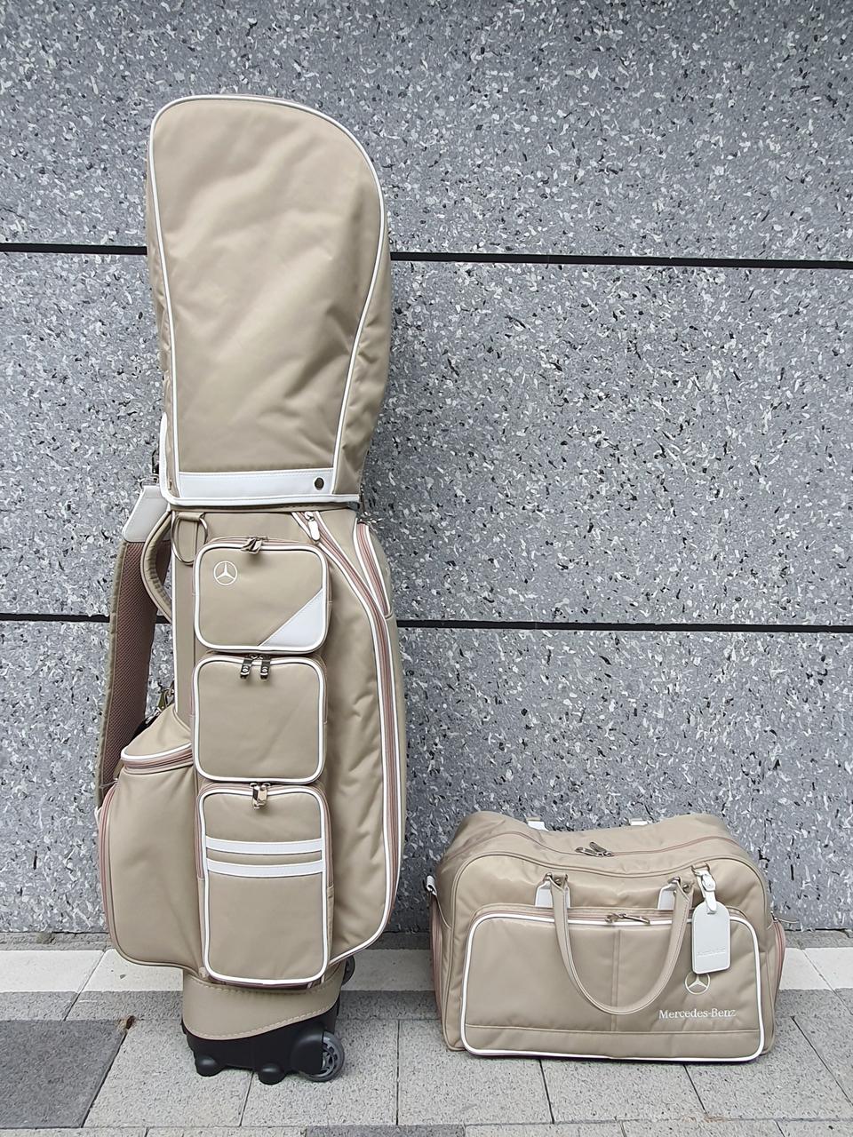 벤츠 경량 골프백 세트 바퀴형 새상품 판매(캐디백 보스톤백)