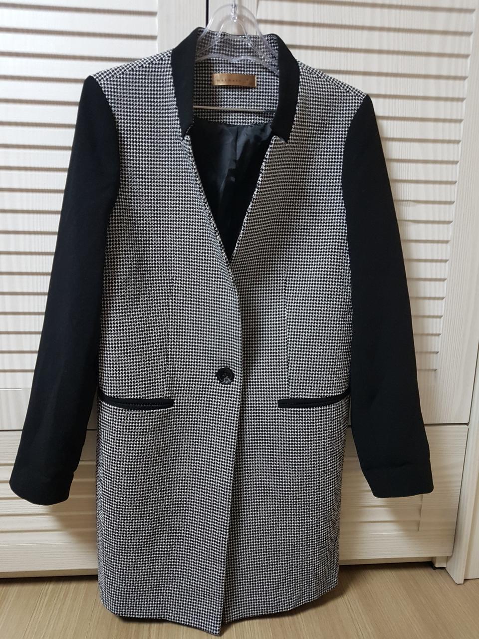 마크막스 노카라 원버튼 롱자켓