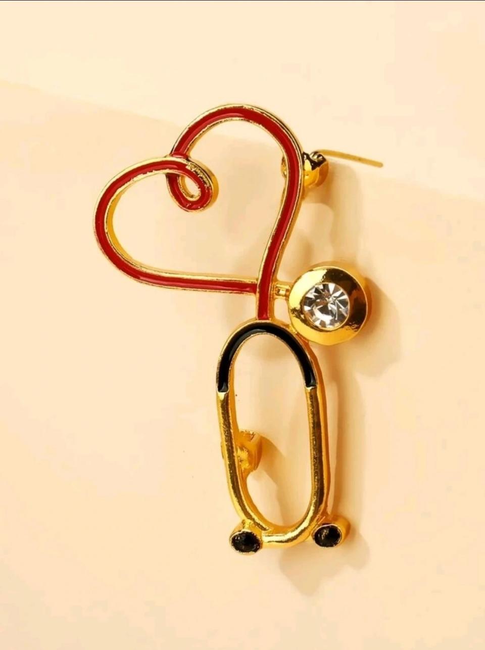 청진기 뱃지 의사 간호사 의대 간호대 브로치