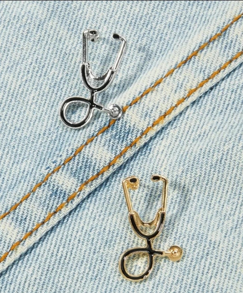 청진기 뱃지 의사 간호사 의대 간호대 브로치