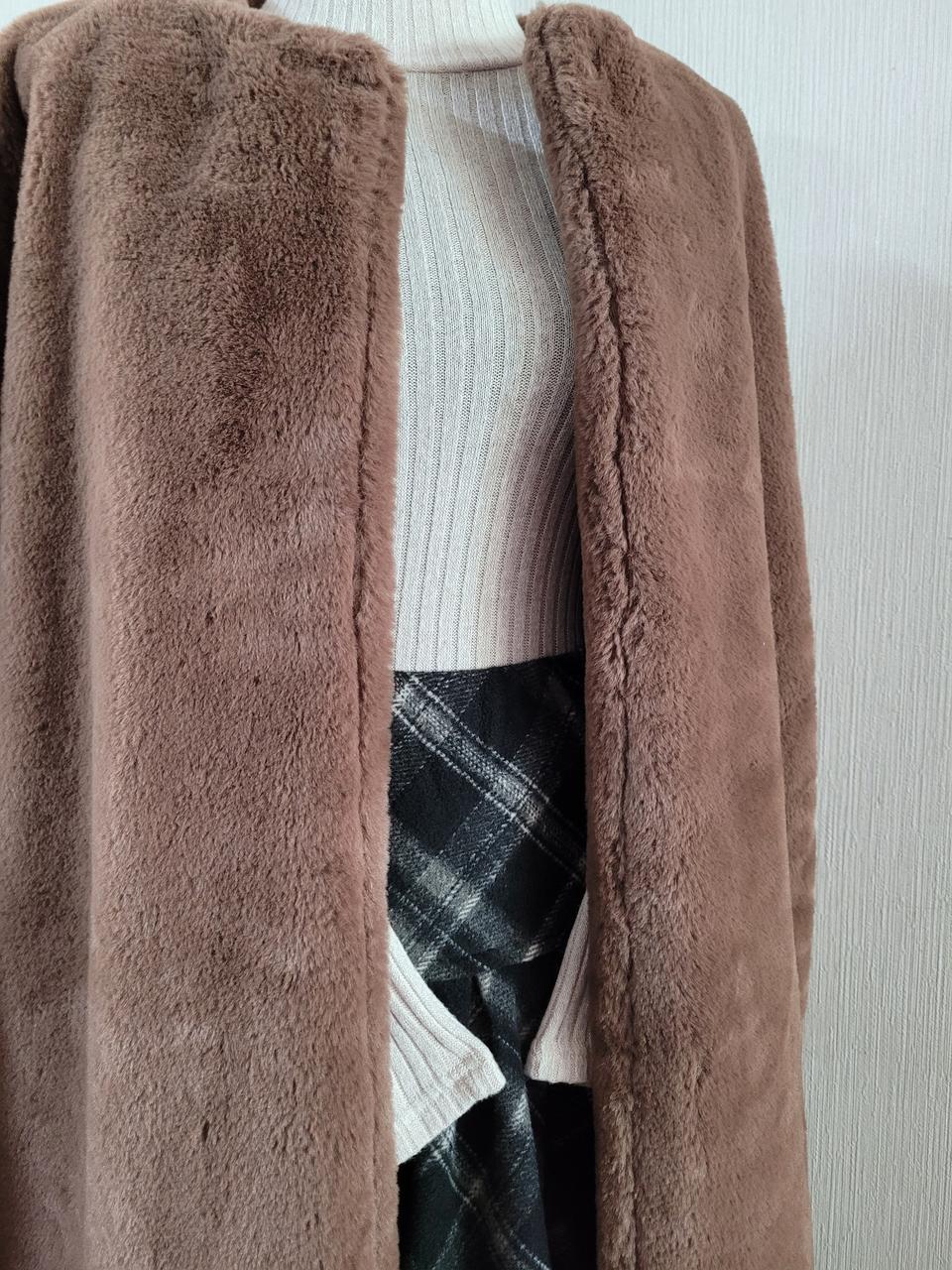 밍크 에코퍼 코트