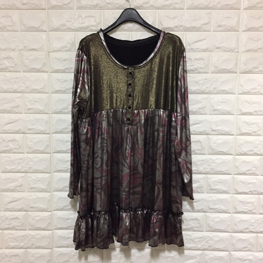 빈티지 블라우스(카키) 100