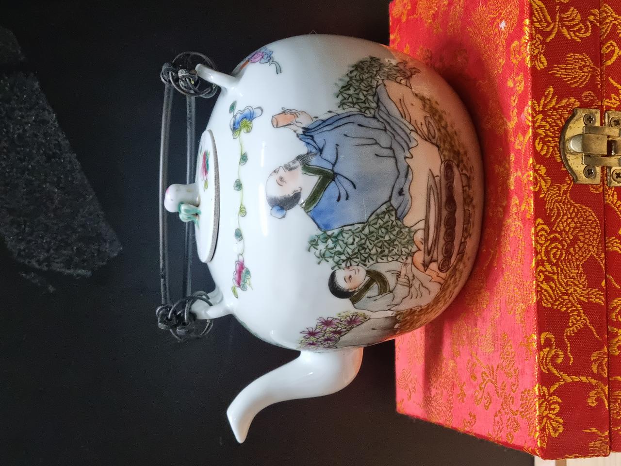 청말기오채주전자