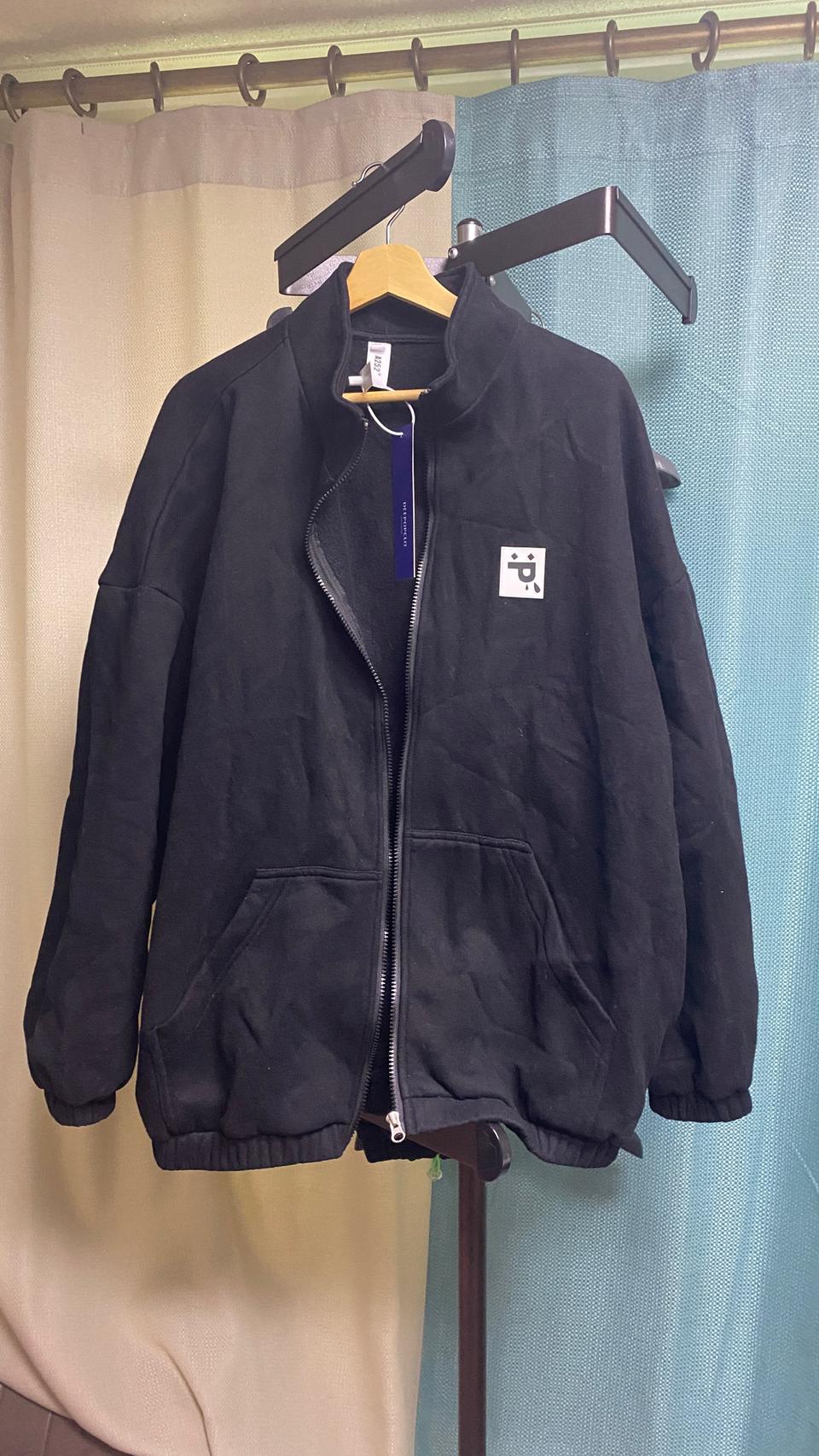 기모맨투맨집업 박시 XL 66~77~88