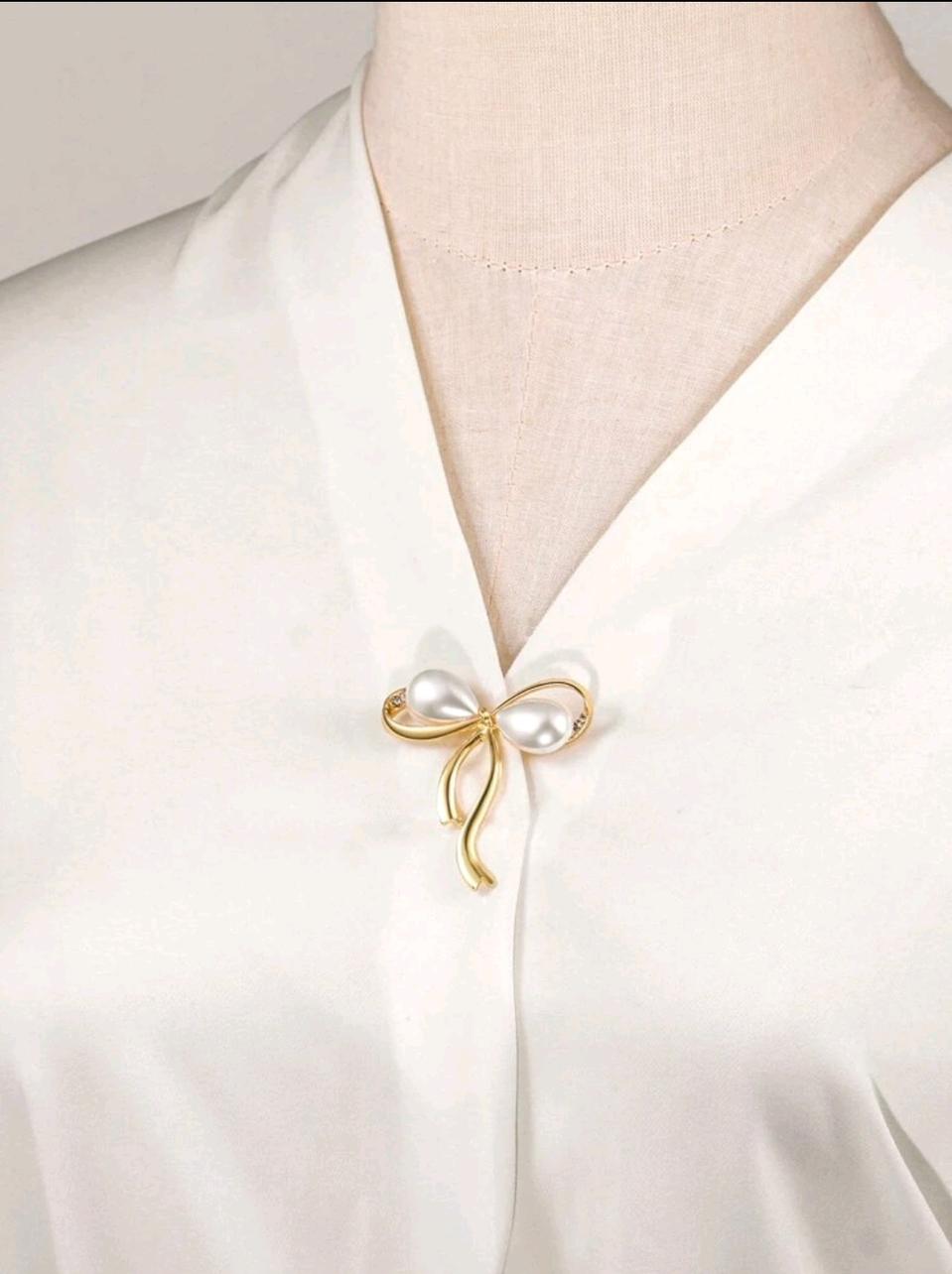 진주 브로치 새상품