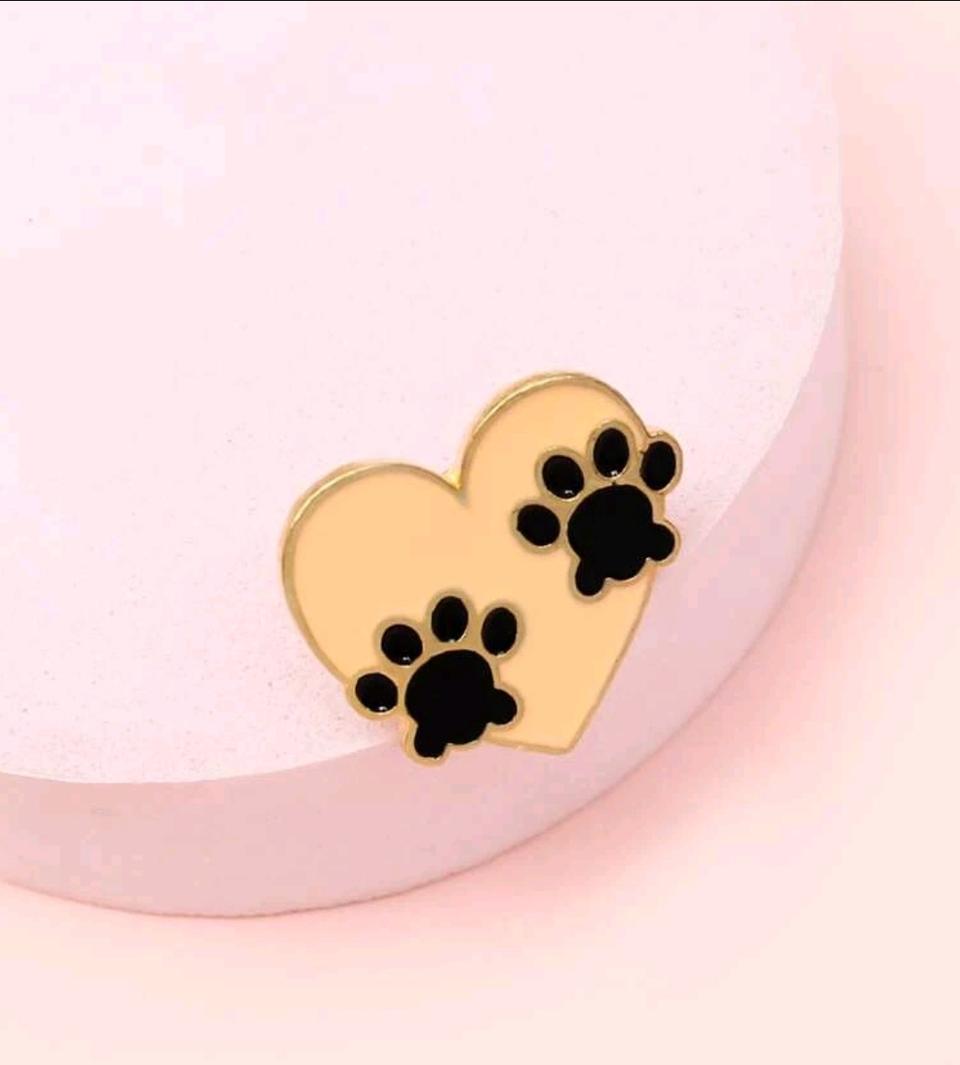 강아지발바닥 브로치