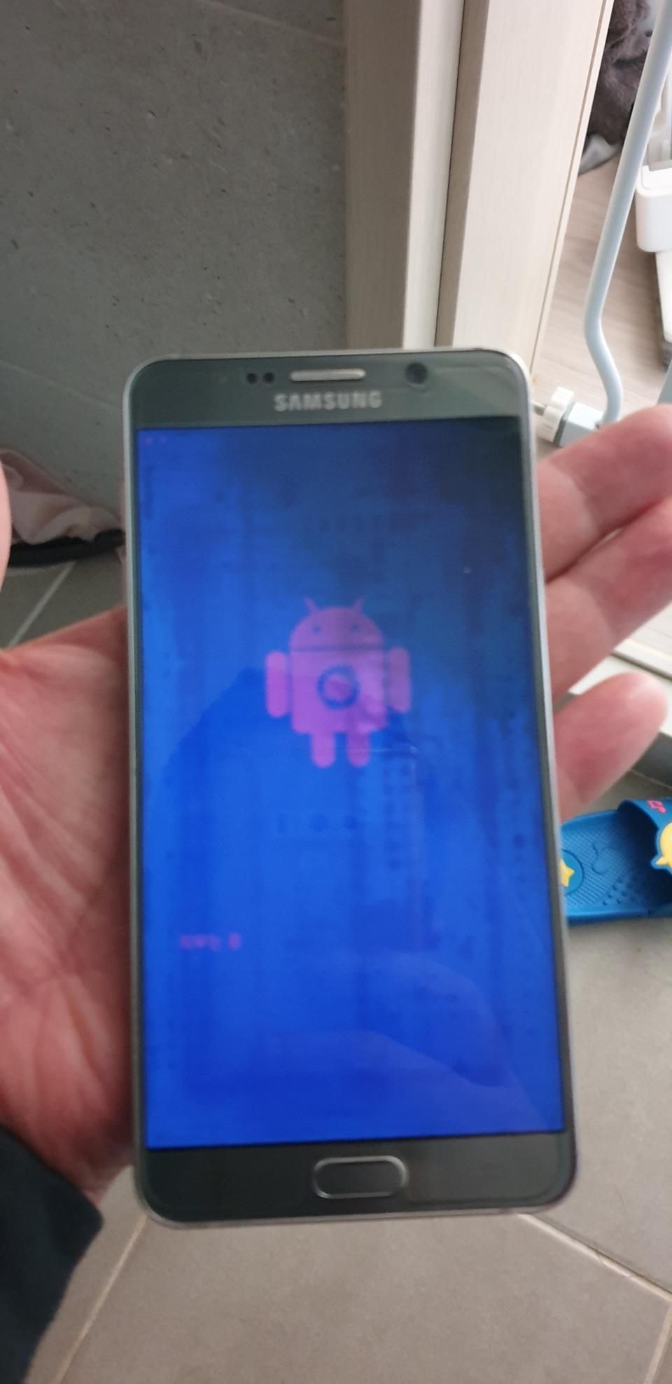 노트5 액정 물듬 부품폰