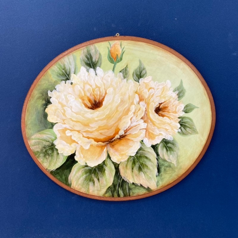 (핸드메이드) 아크릴화 목단 그림