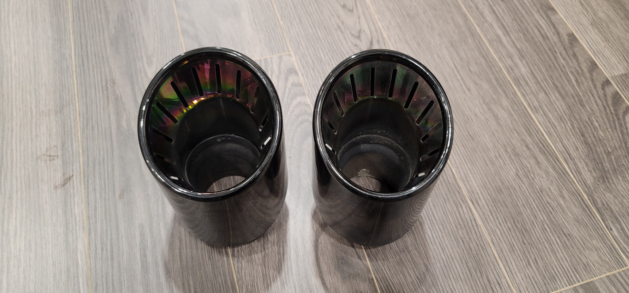 100파이 블랙크롬 머플러 팁