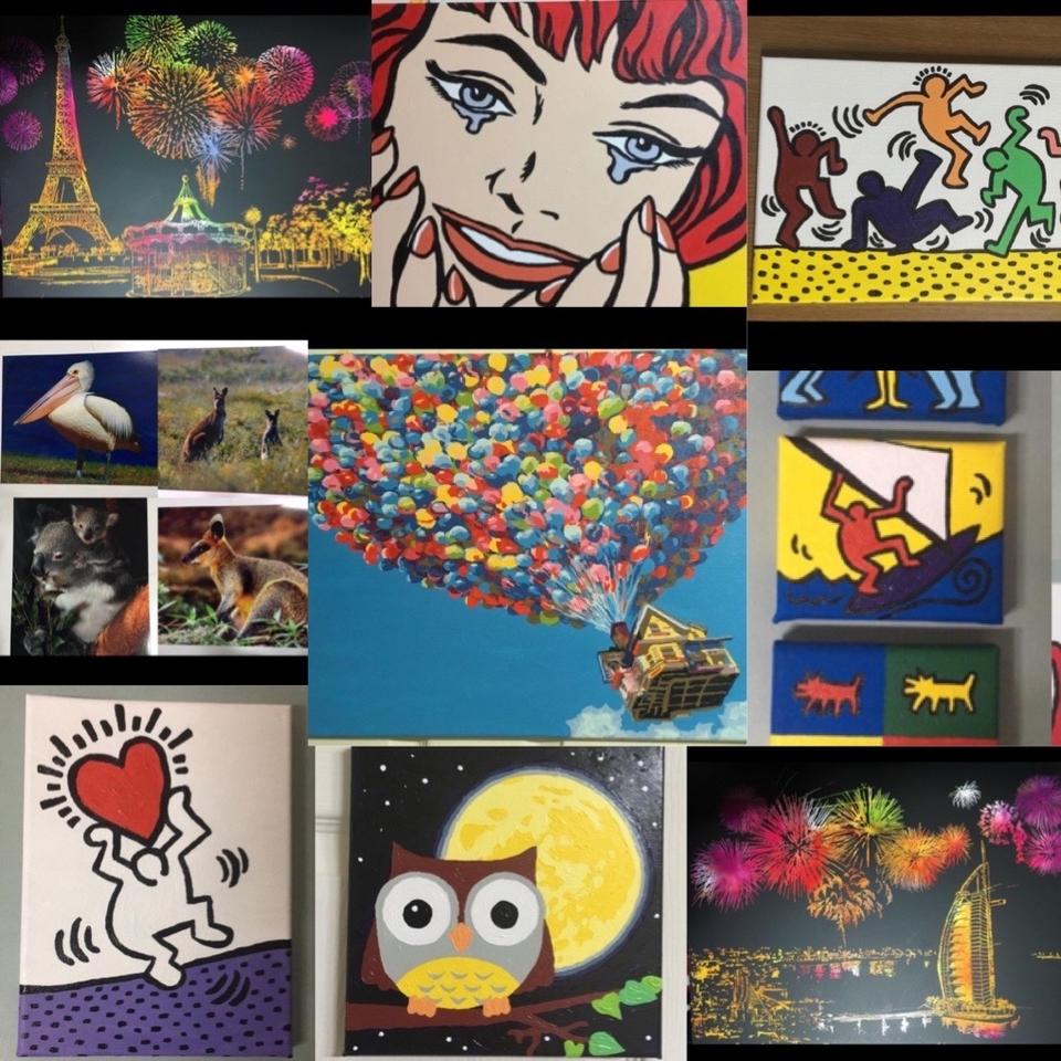 키스해링/선물,장식용/DIY완성/현상한사진/스크레치/페인팅등등 구경하세요!