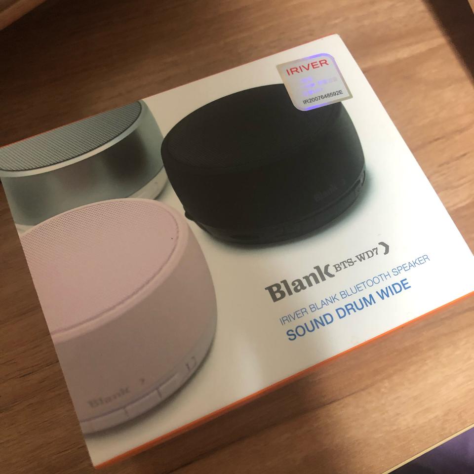 [우체국/택포] 아이리버 블루투스 스피커 블랙 BTS-WD7 미개봉