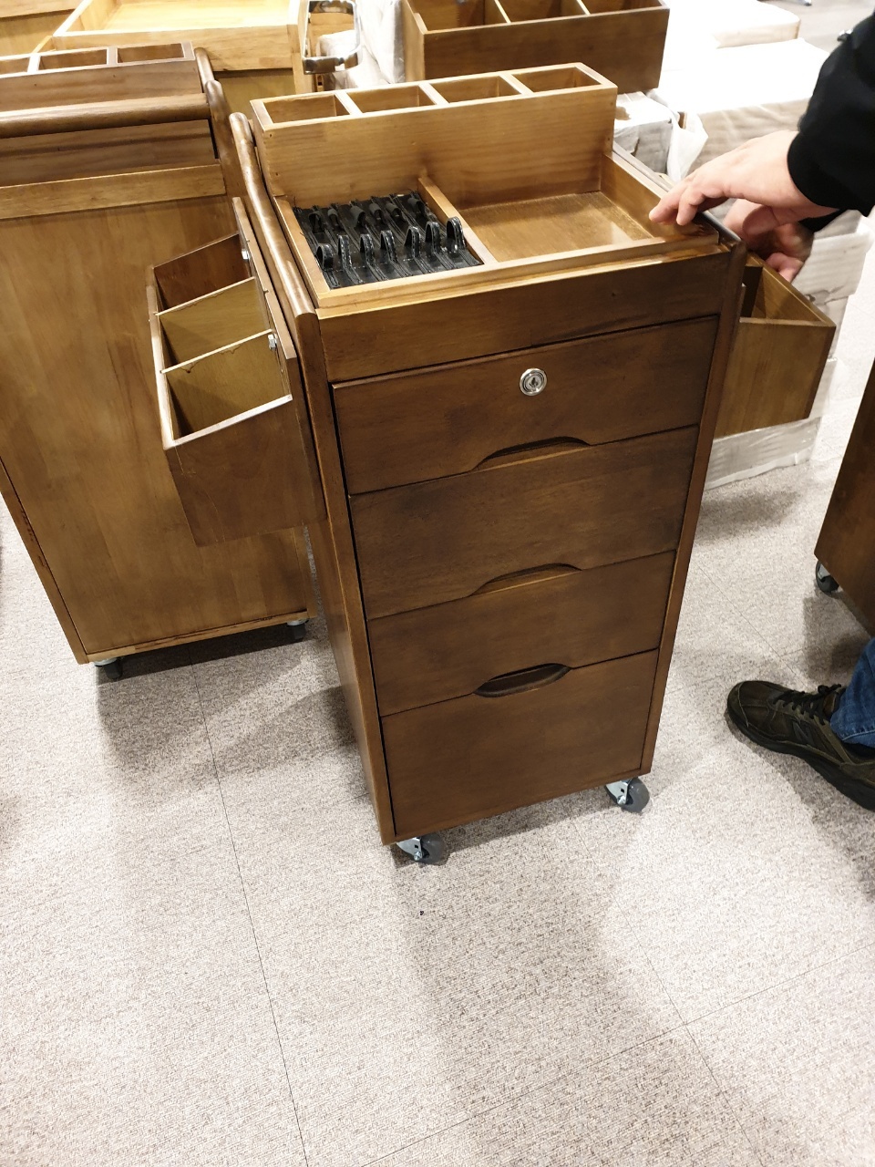 (새상품)원목추레이.