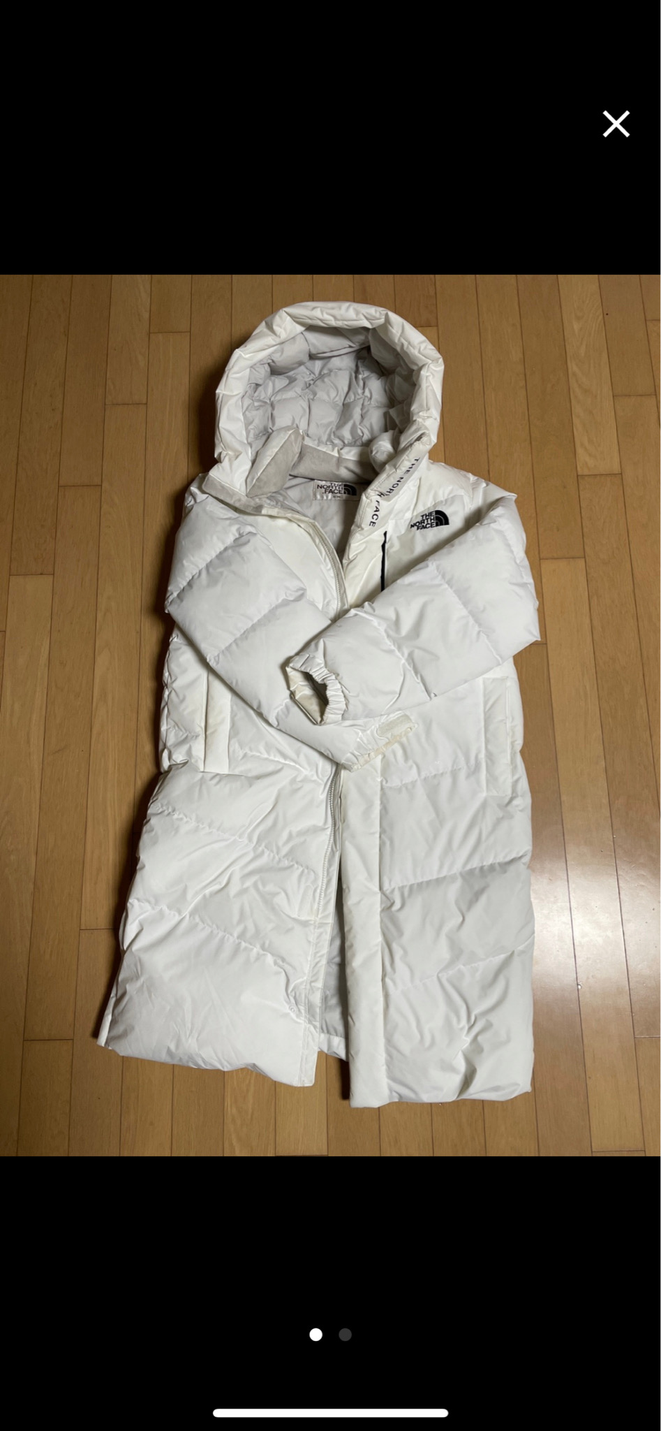 노스페이스 흰색 패딩