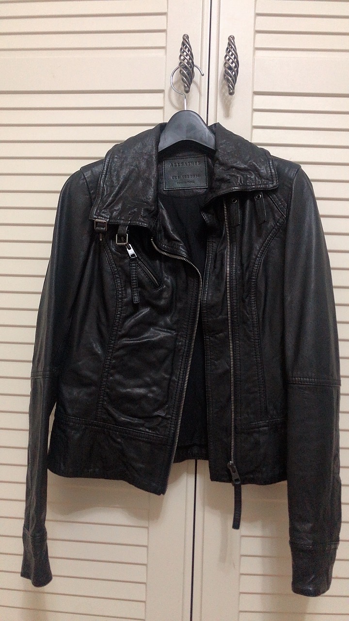 올세인츠 여성 가죽점퍼 벨베디어