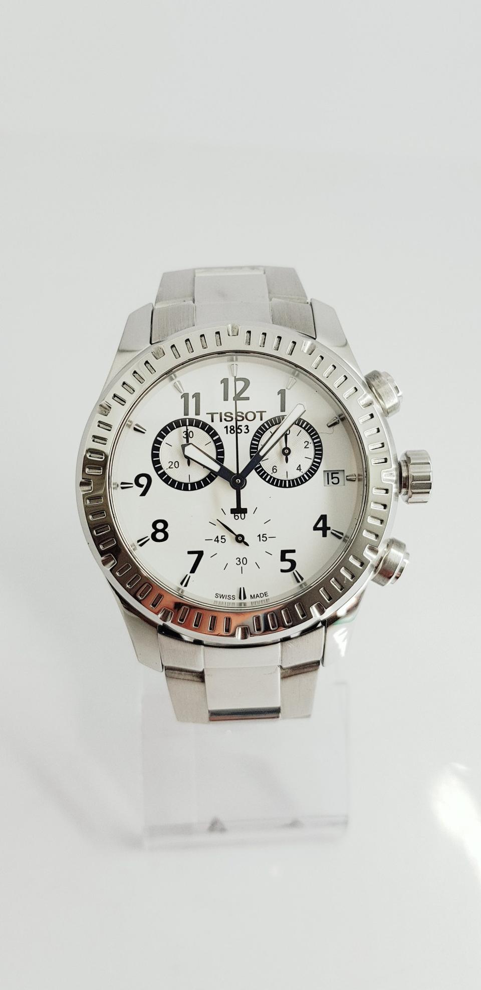 [풀박스정품]티쏘 V8 크로노 남성 메탈시계(상태최상)