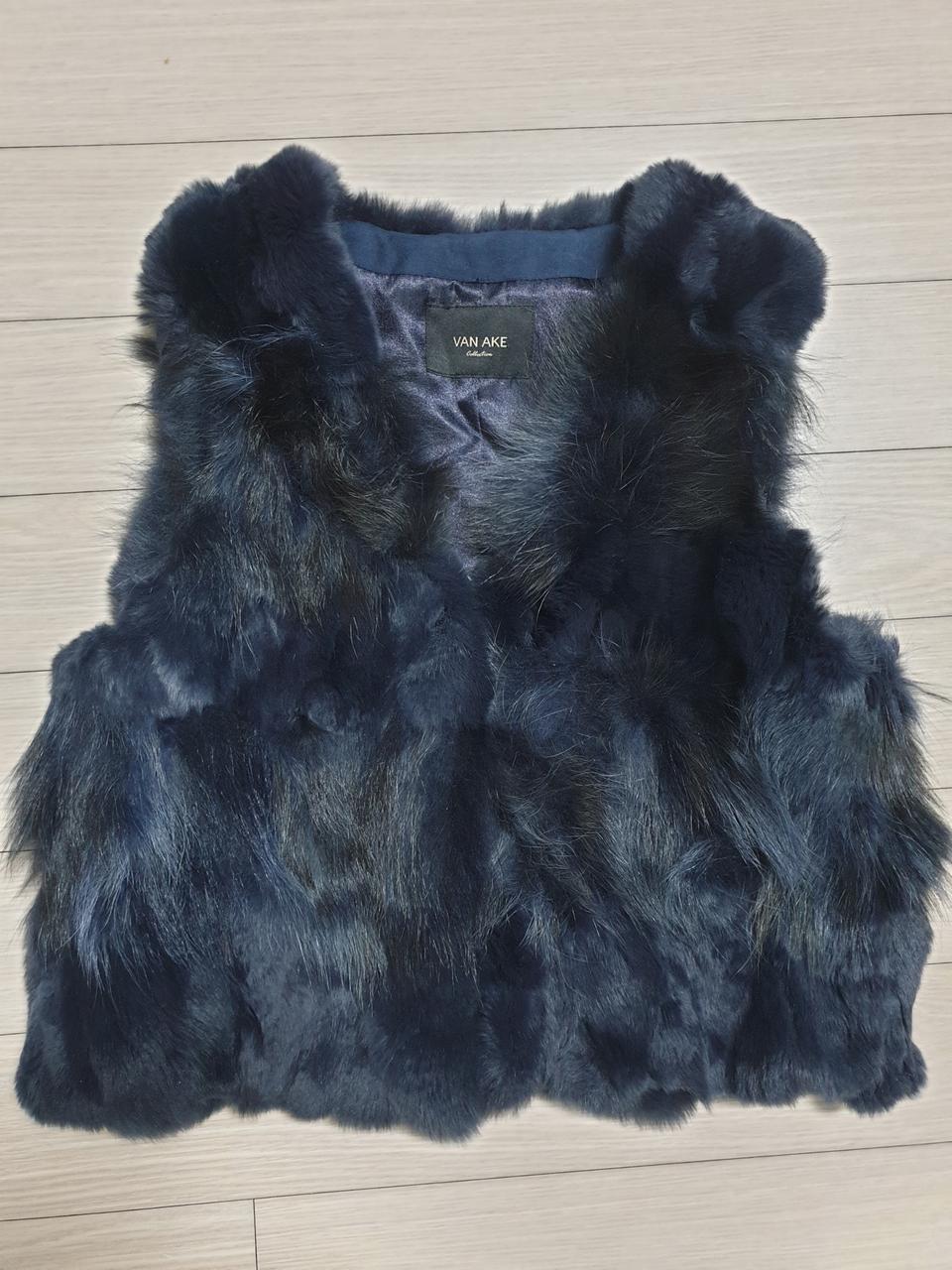 안전 반에이크 다크네이비 라쿤 조끼 새상품