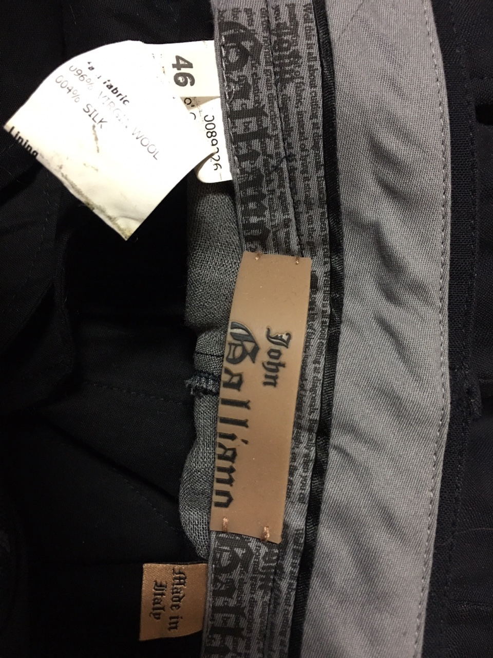 존갈리아노 배기카고팬츠