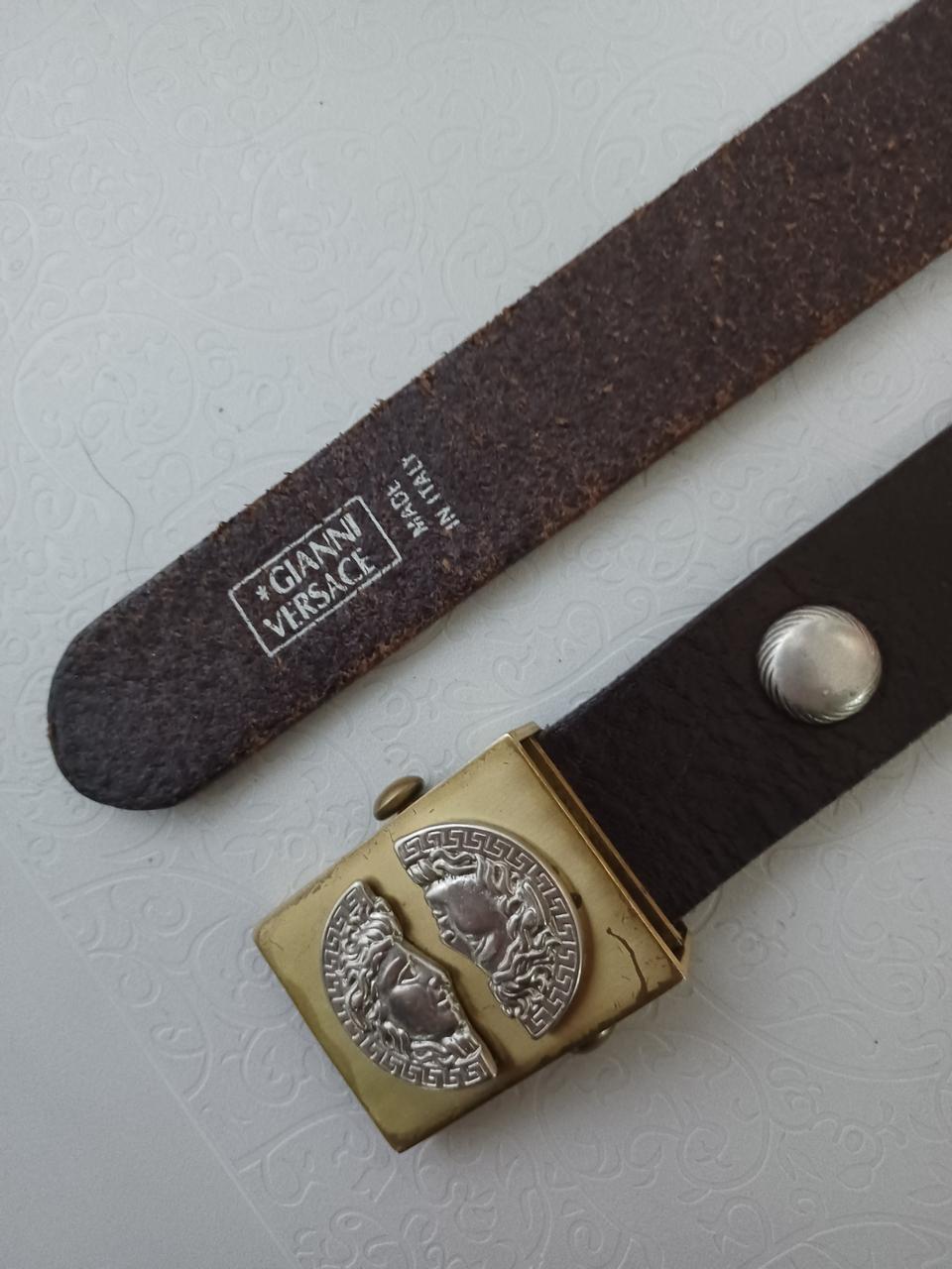 지아니 베르사체 이태리 여성 통가죽벨트 정품 입니다