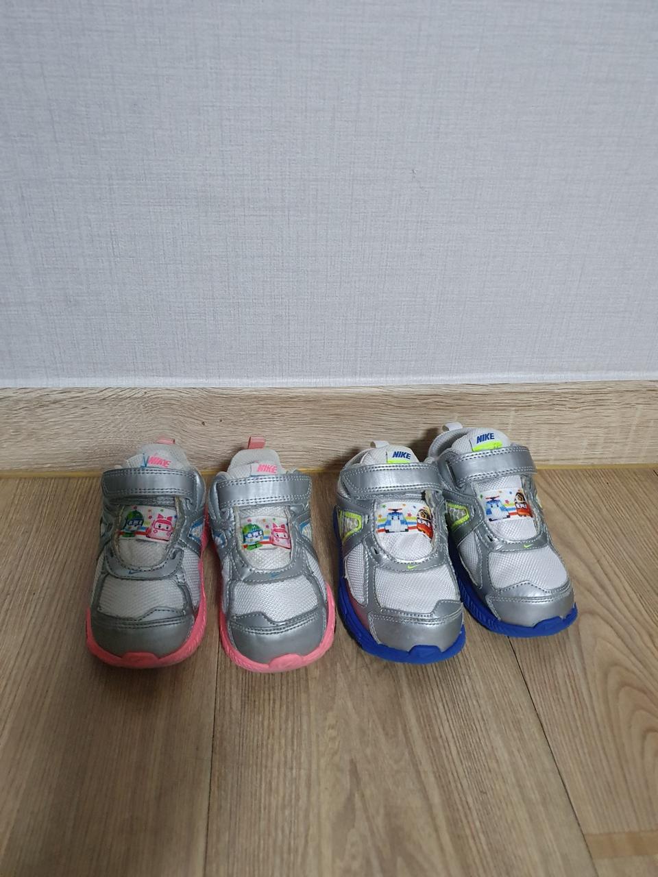 나이키 로보카폴리 아동 신발 운동화 핑크 13cm 블루 14cm