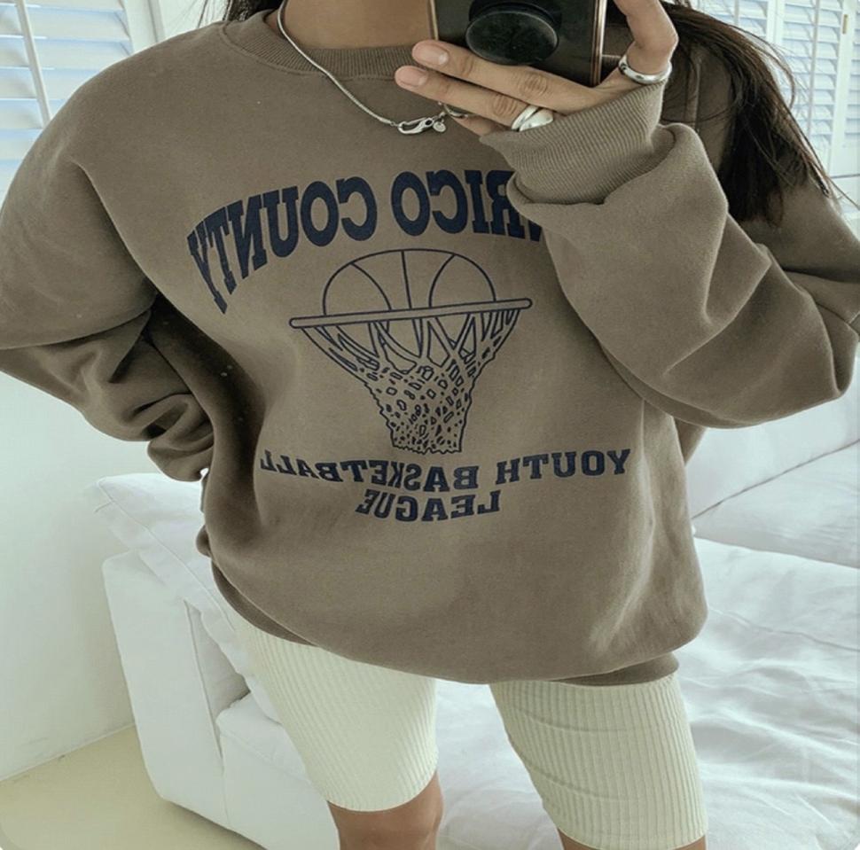 다크빅토리 양기모 맨투맨 (브라운, 네이비)