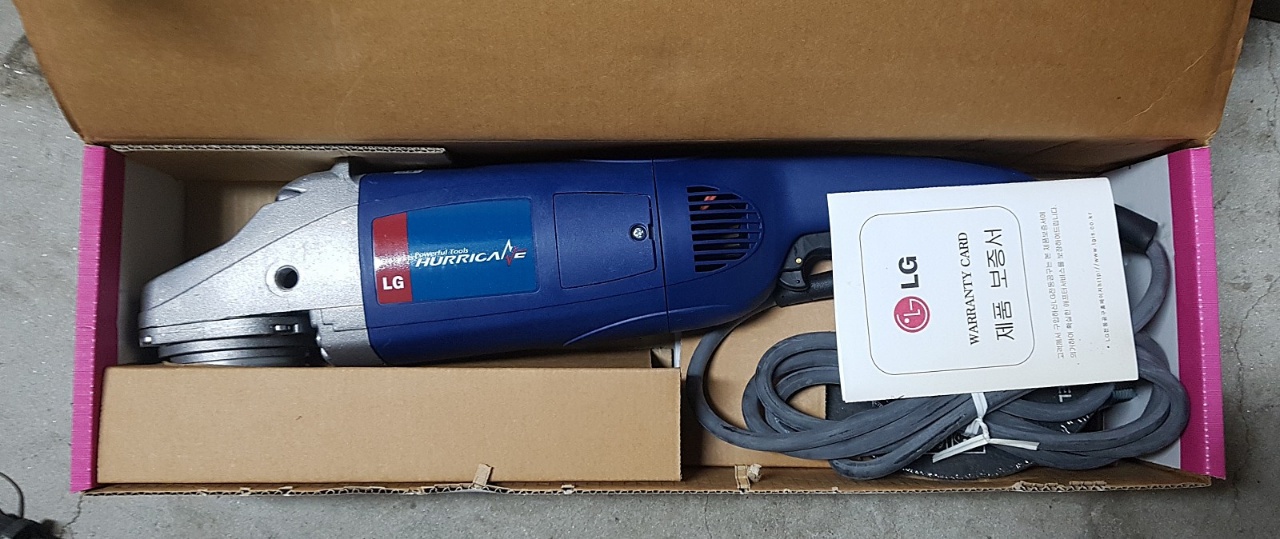 LG 전동 그라인더 7"