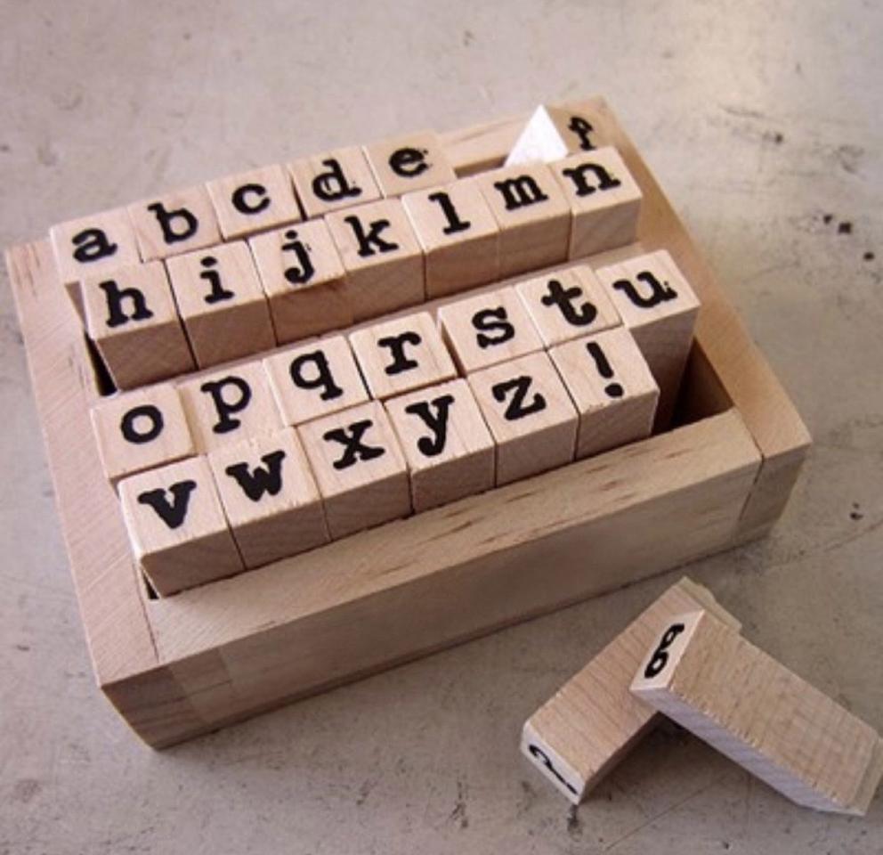 광수타이프라이트체 알파벳 스탬프 세트 (소문자)