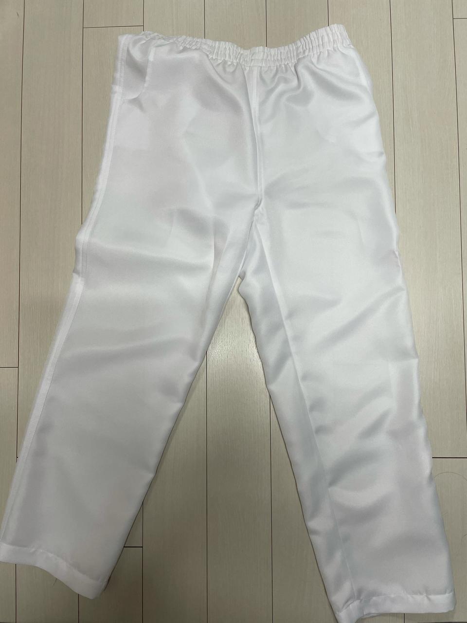 피부미용바지/국시/위생복/피부미용옷/흰바지/흰실내화