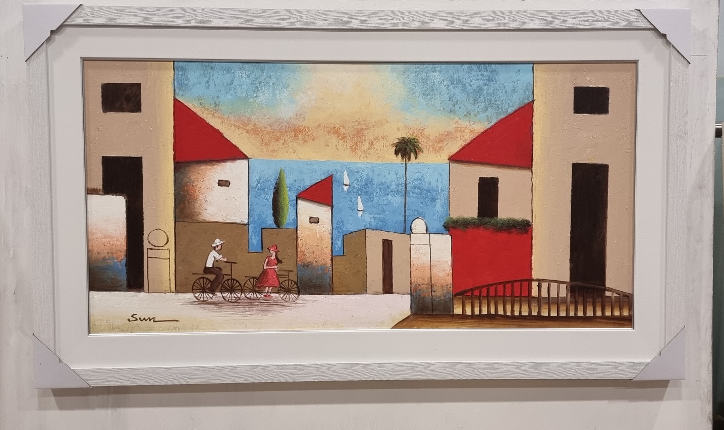 연인과 자전거타기