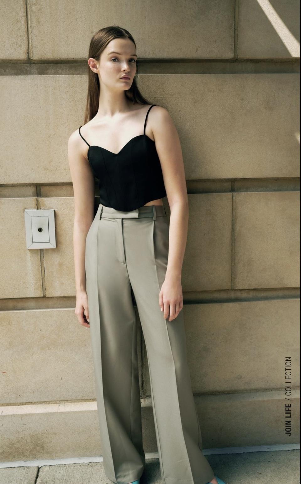 자라 매니시 와이드 팬츠 새상품