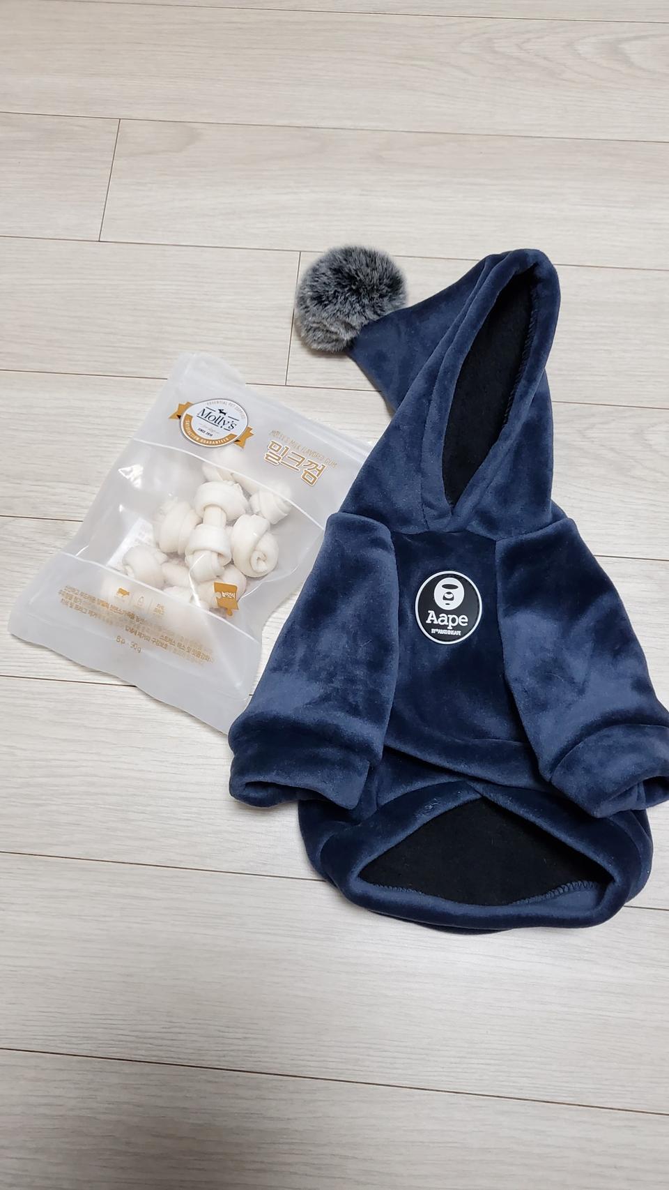 애견겨울옷 몰리스 밀크껌