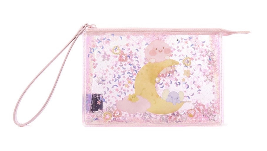 베이비드리밍 글리터파우치 라이언과 어피치