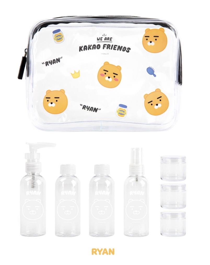 파우치 공병세트 라이언과 어피치