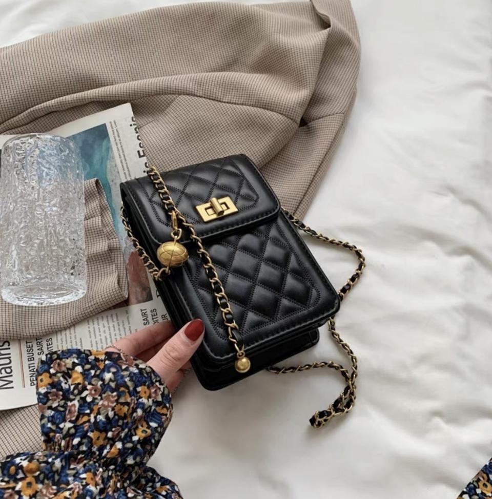 최고급핸드폰가방 미니크로스백 퀼팅백 미니백