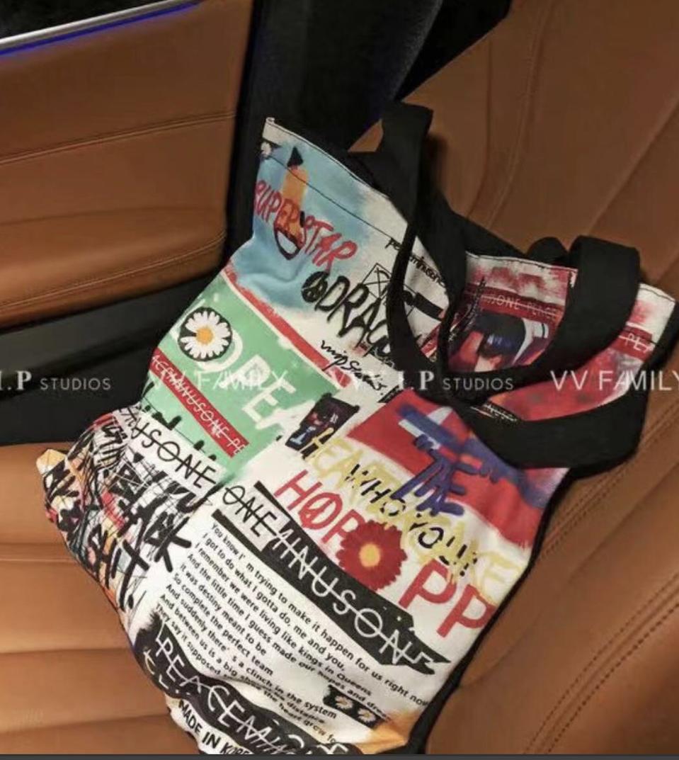 피마원 지디스타일  최고급에코백ㅡ빈티지스타일 지퍼형 품질최고급 에코백