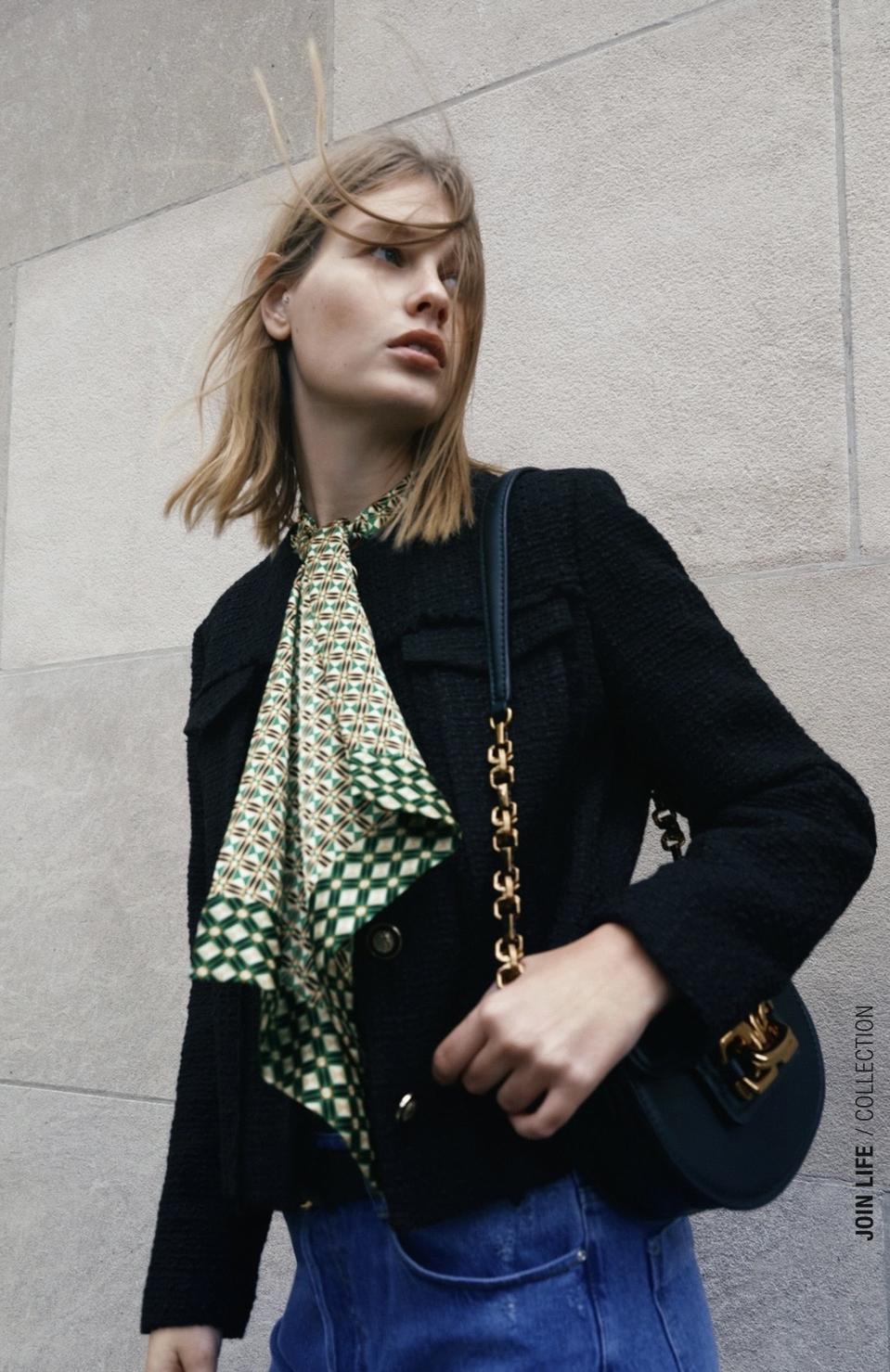 자라 스트럭처 쇼트 블레이저 새상품