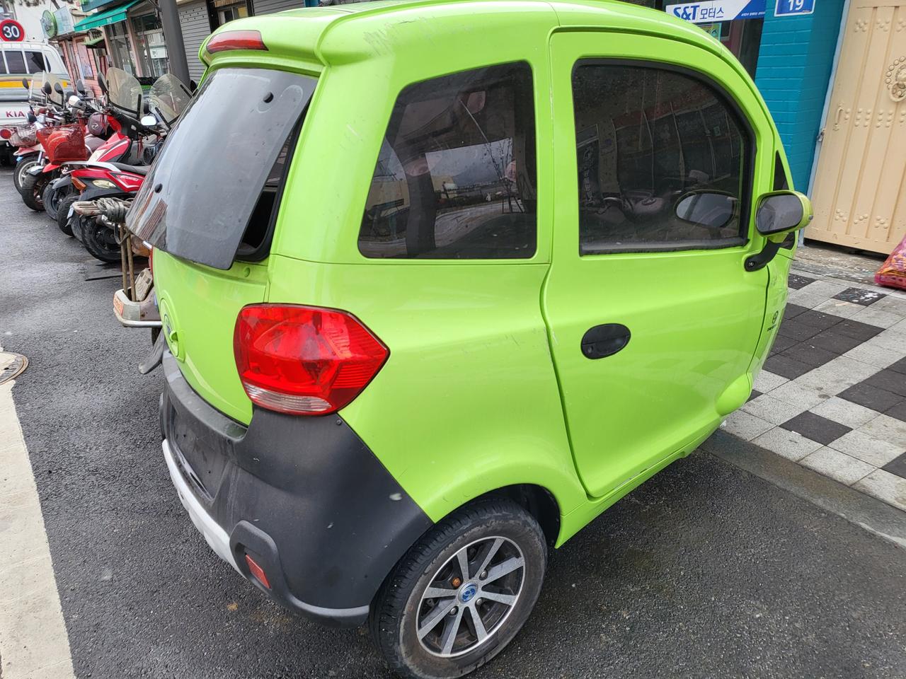 삼륜전동차 눈비안맞고 히터 작동