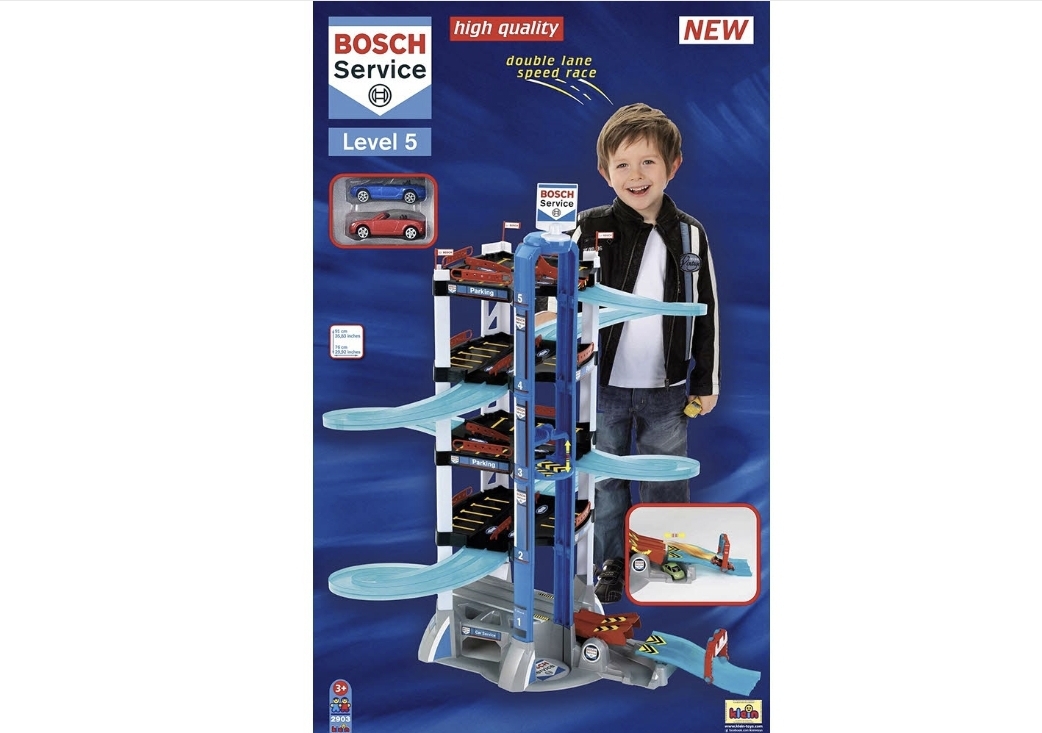 안전 보쉬 5단 주차타워 자동차 트랙 자동차경주 장난감 남아선물