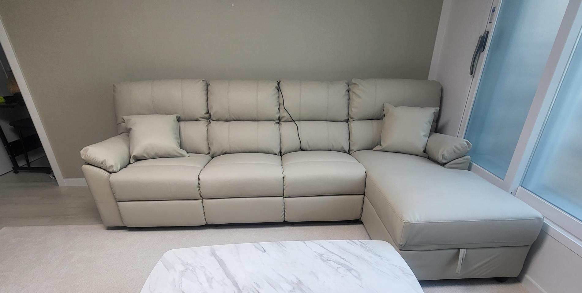 썬퍼니처 리클라이너 4인 카우치소파