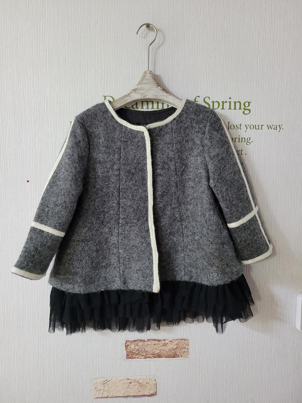 칠부소매 레이스 자켓