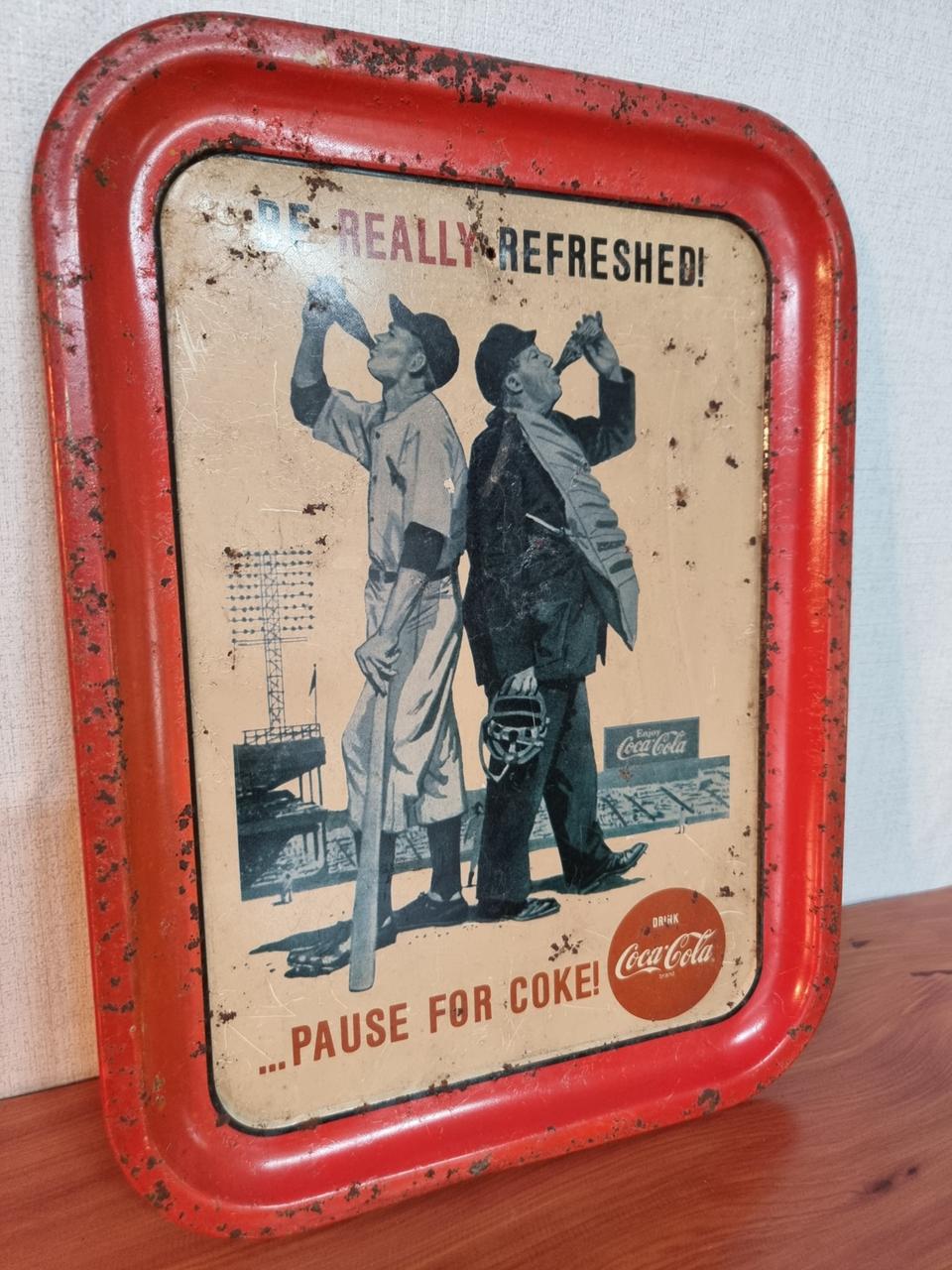 코카콜라 쟁반 골동품