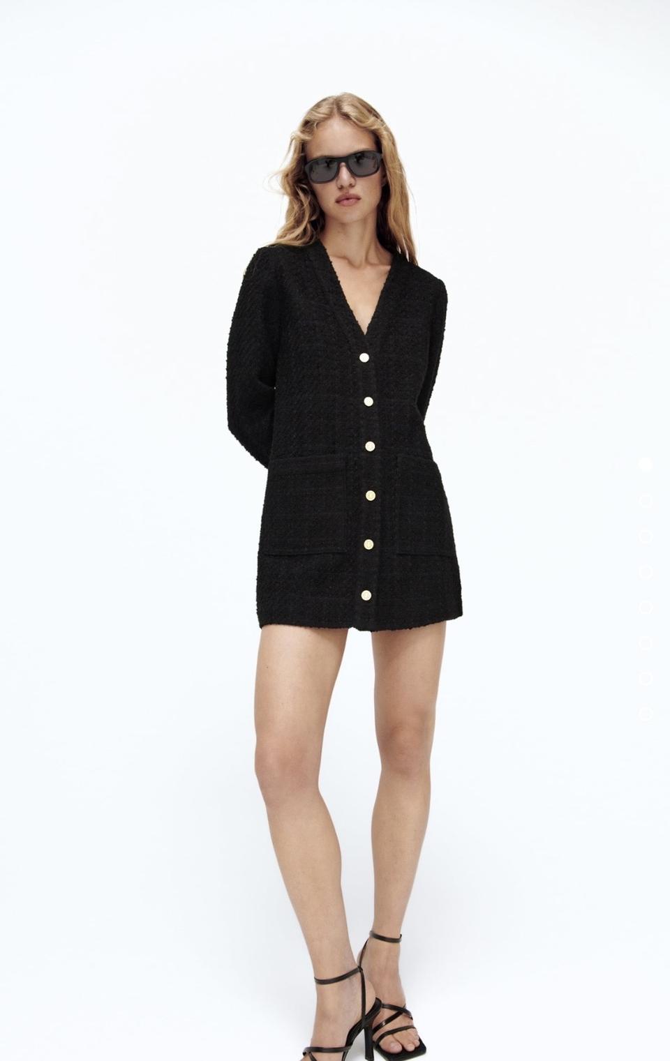 자라 스트럭처 원피스 s사이즈 새상품