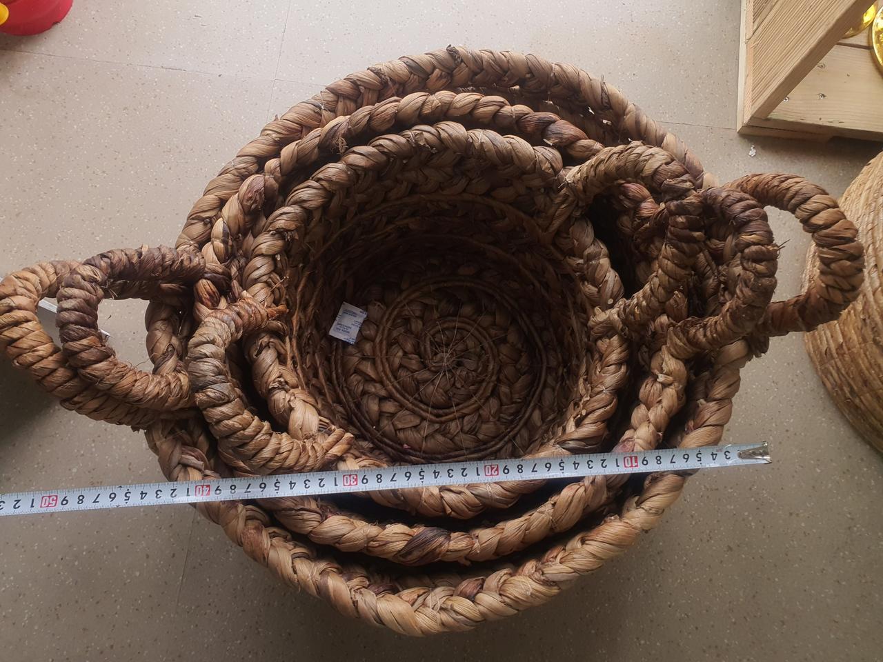 수제 라탄바구니 세가지 사이즈 저렴하게 판매합니다