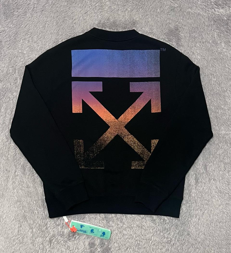 L) 오프화이트 디그레이드 에로우 맨투맨