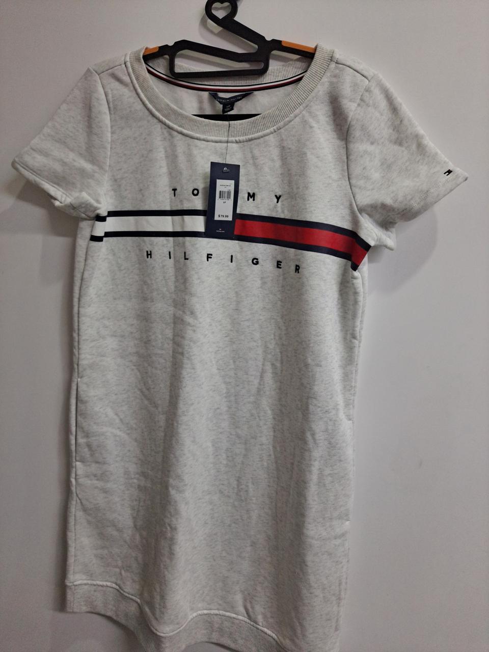타미힐피거 기모반팔 새상품