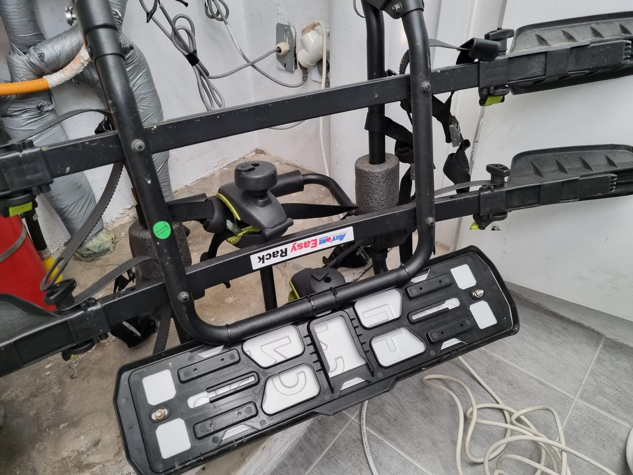 아트원 이지랙 자전거 캐리어 자전거 2대 거치대 번호판 포함